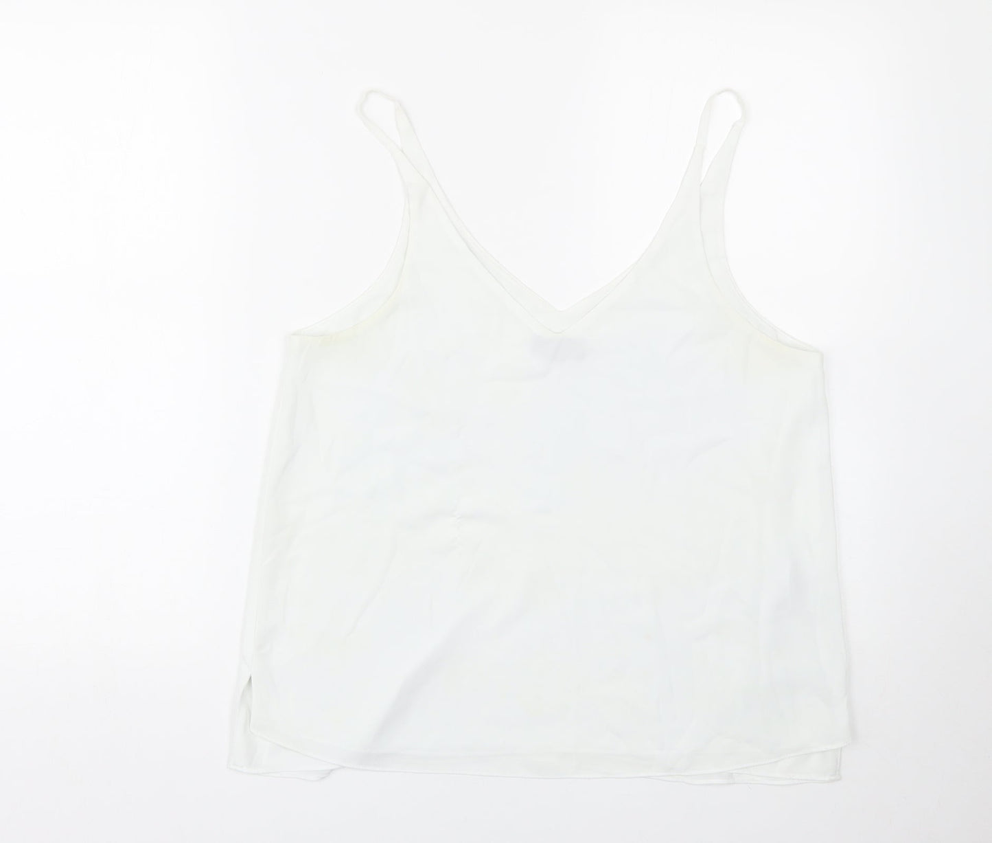 Topshop Womens White   Basic Tank Size 12