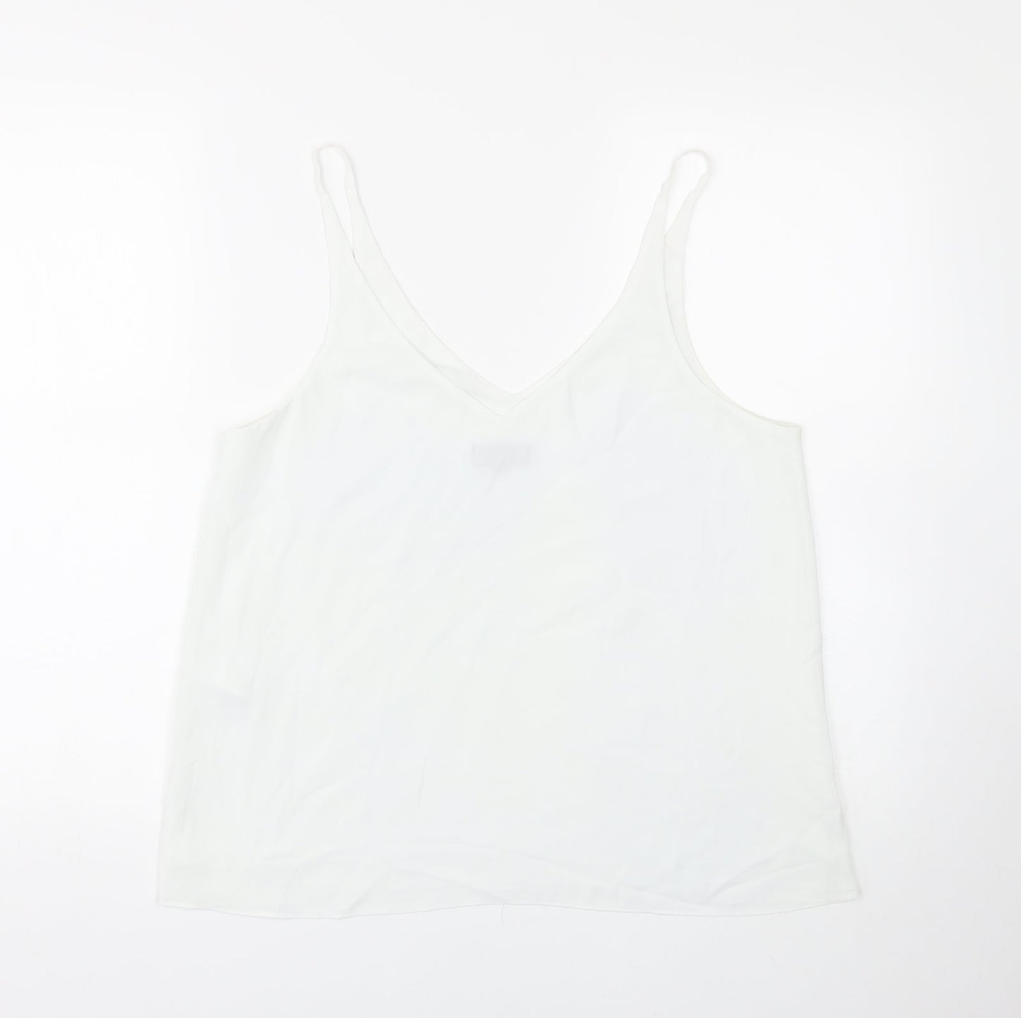 Topshop Womens White   Basic Tank Size 12