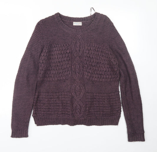 M&S Womens Purple   Pullover Jumper Size 10