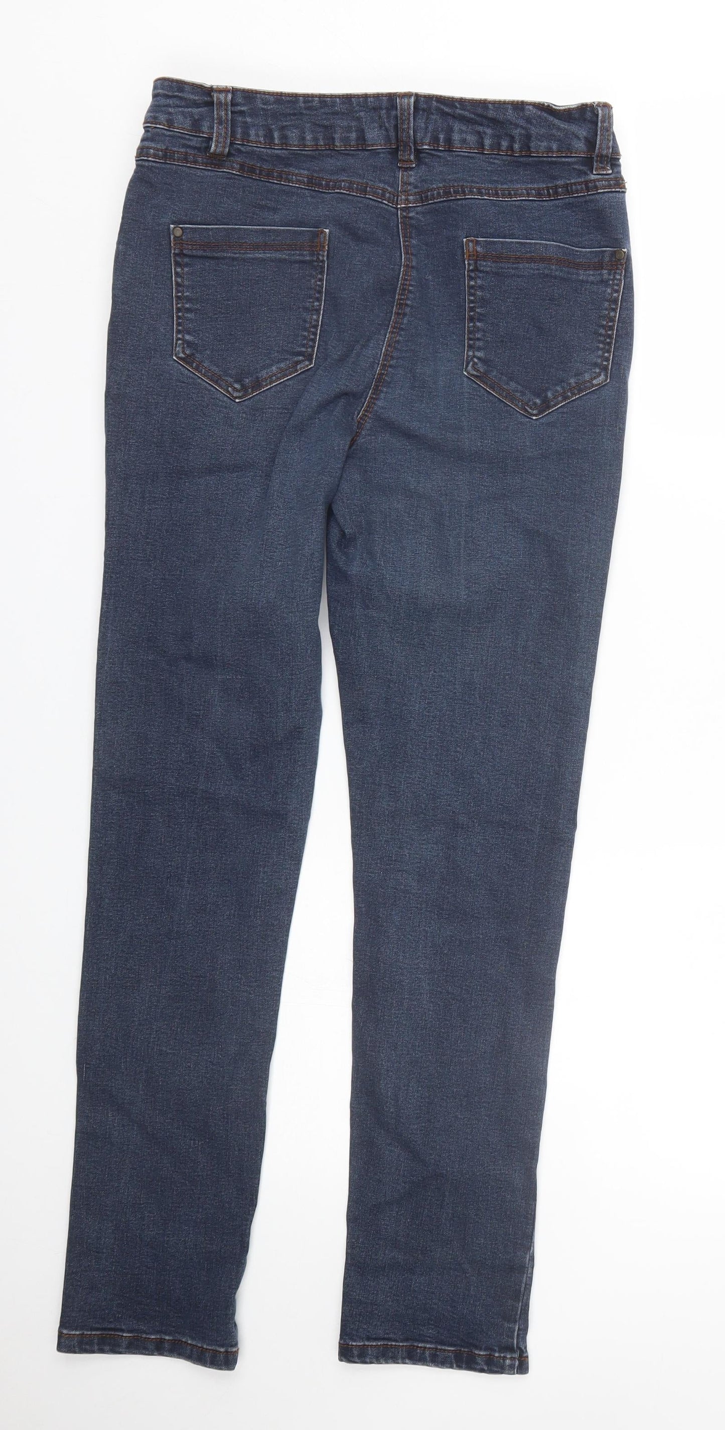 M&Co Womens Blue  Denim Skinny Jeans Size 10 L28 in