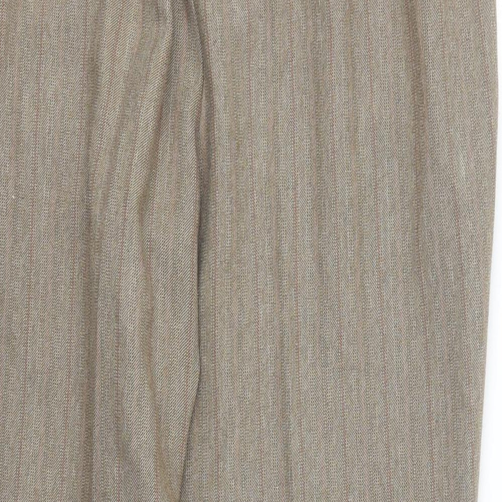 M&S Womens Brown   Capri Trousers Size 16 L24 in