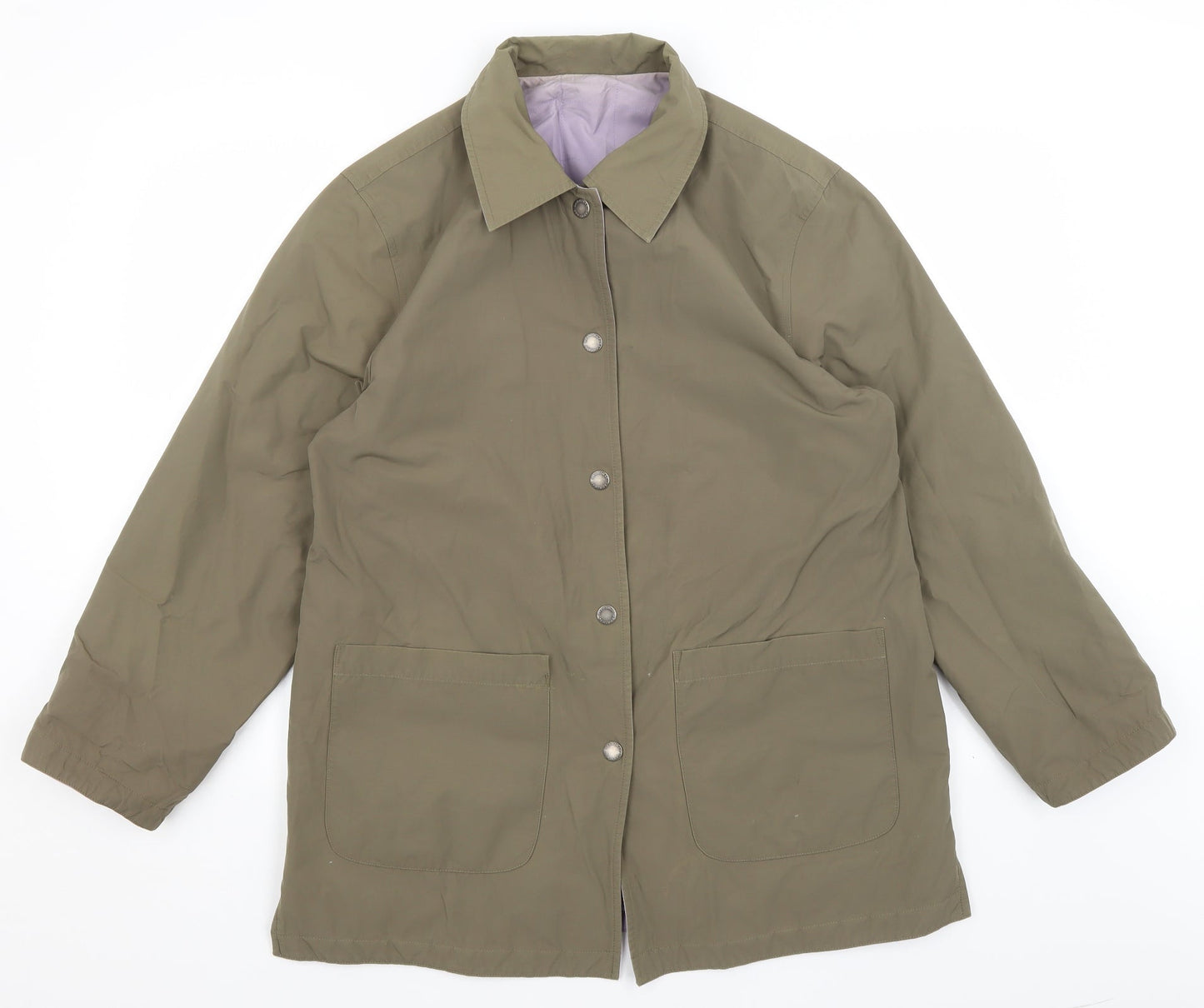 Danni Mac Womens Green   Quilted Coat Size M