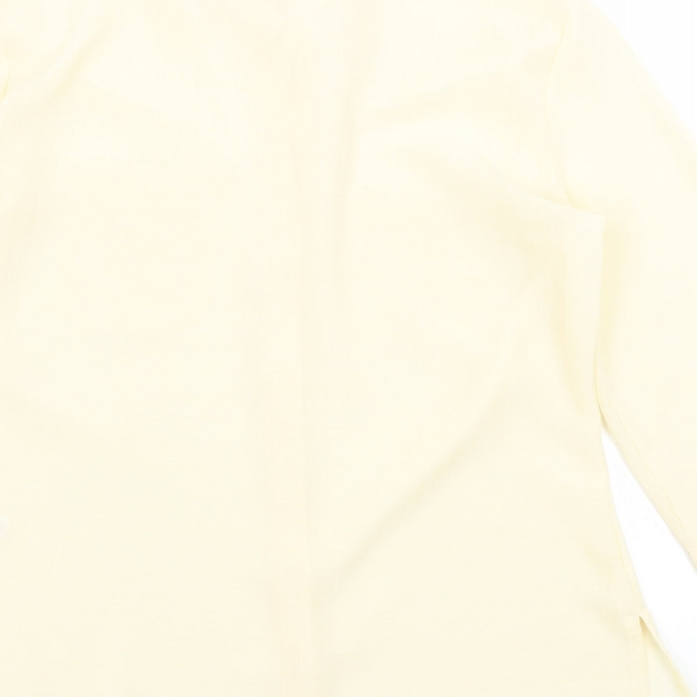 M&S Womens Yellow   Basic Button-Up Size 12