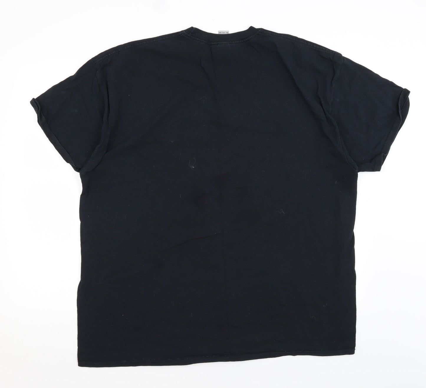 Gildan Mens Black    T-Shirt Size 2XL