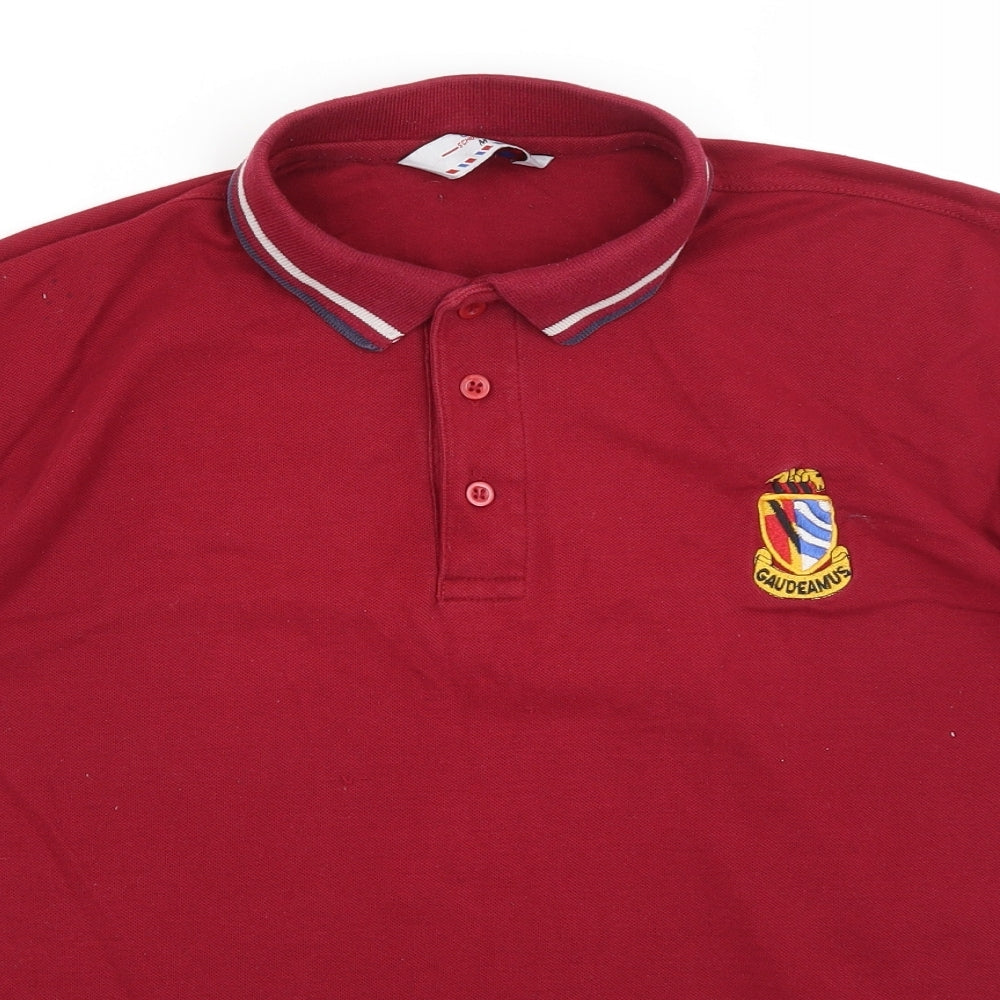 Unitex Schoolwear Boys Red   Basic Polo Size M