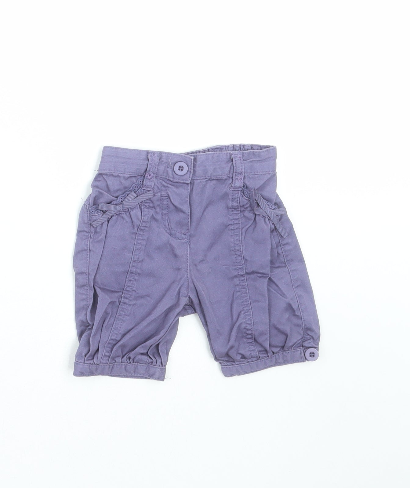 Monsoon Girls Purple    Trousers Size 3-6 Months  - shorts