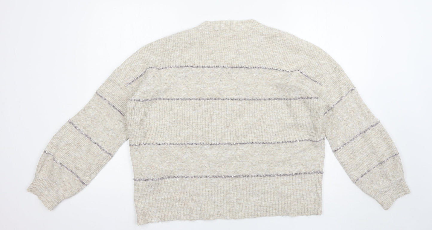 Oasis Womens Beige   Pullover Jumper Size XL