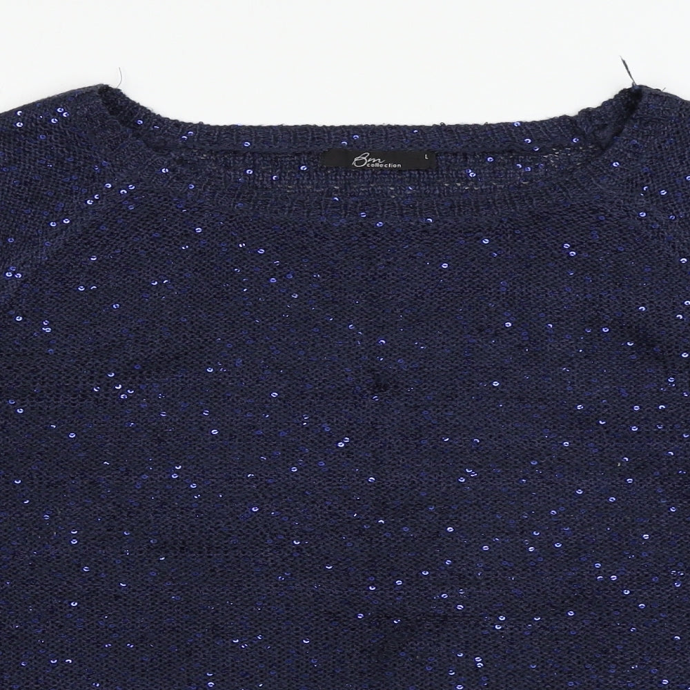 BM Womens Blue   Pullover Jumper Size L