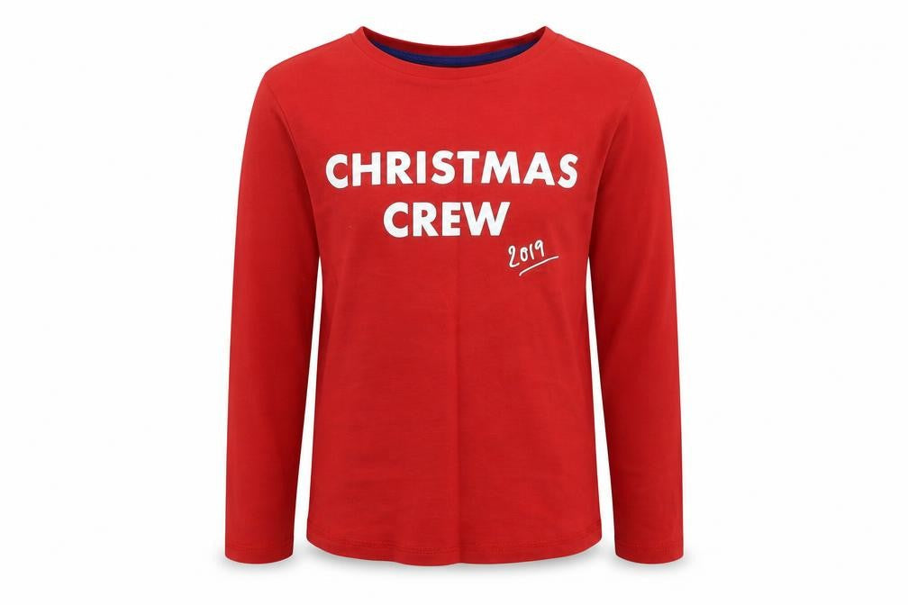George Boys Red Solid   Pyjama Top Size 9-10 Years  - Christmas pyjama top