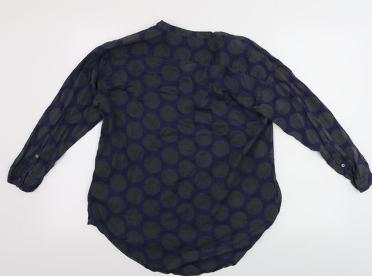Gap Womens Blue Polka Dot  Basic Blouse Size S