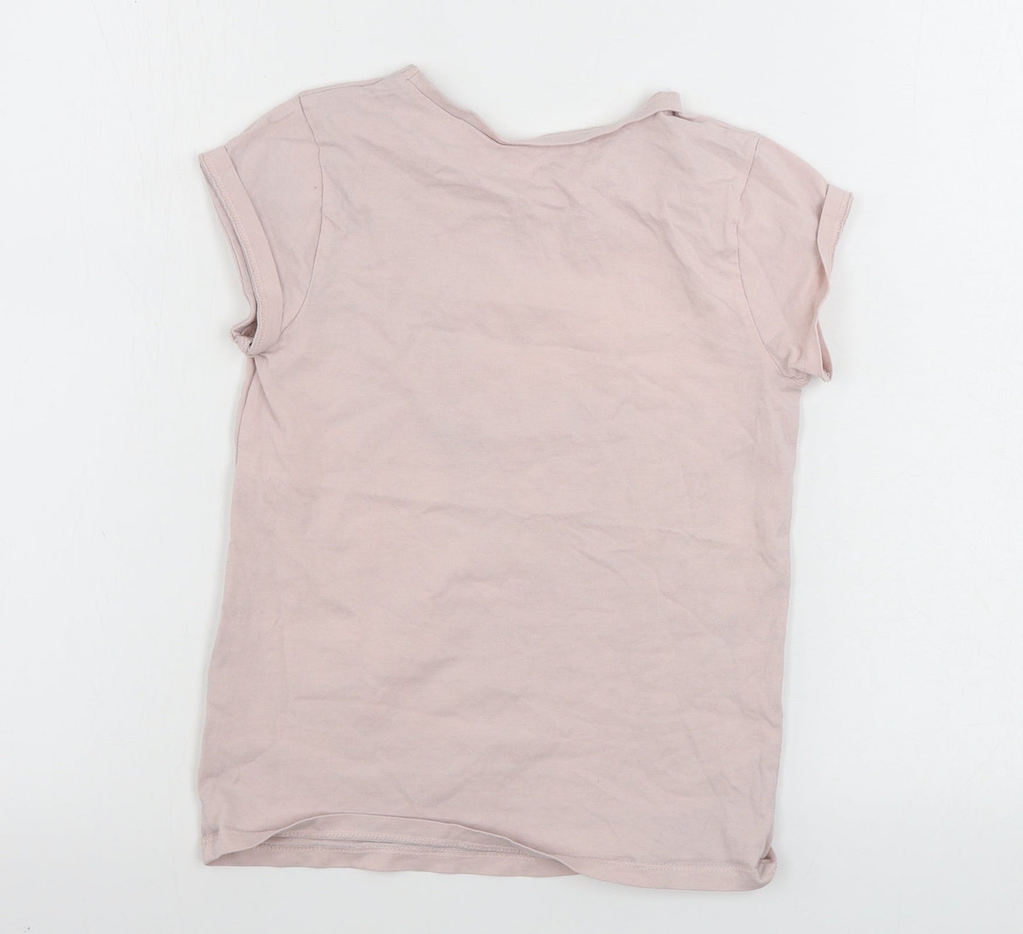George  Girls Pink   Basic T-Shirt Size 7-8 Years