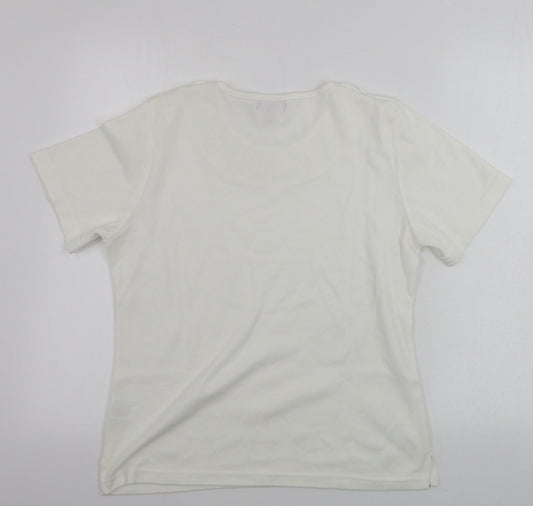 paramour  Womens Ivory   Basic T-Shirt Size M