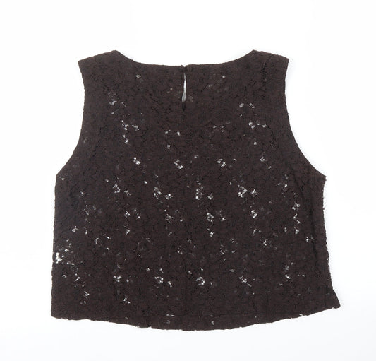 Wallis Womens Brown   Basic Blouse Size 14