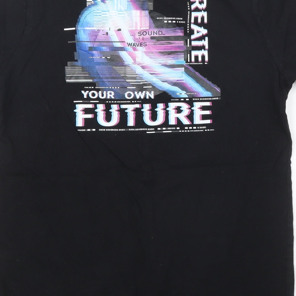 Debenhams Boys Black   Basic T-Shirt Size 10 Years