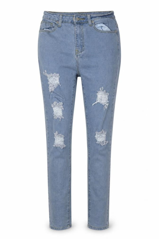 Boohoo Womens Blue  Denim Skinny Jeans Size 6 L32 in