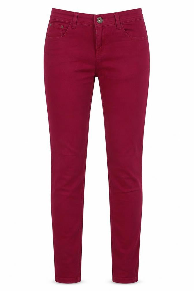 yesyes Womens Pink   Skinny Jeans Size 8 L32 in