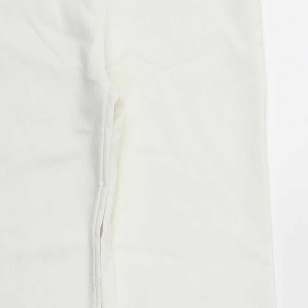 T.M. Collection Womens White   Dress Pants Trousers Size L L30 in