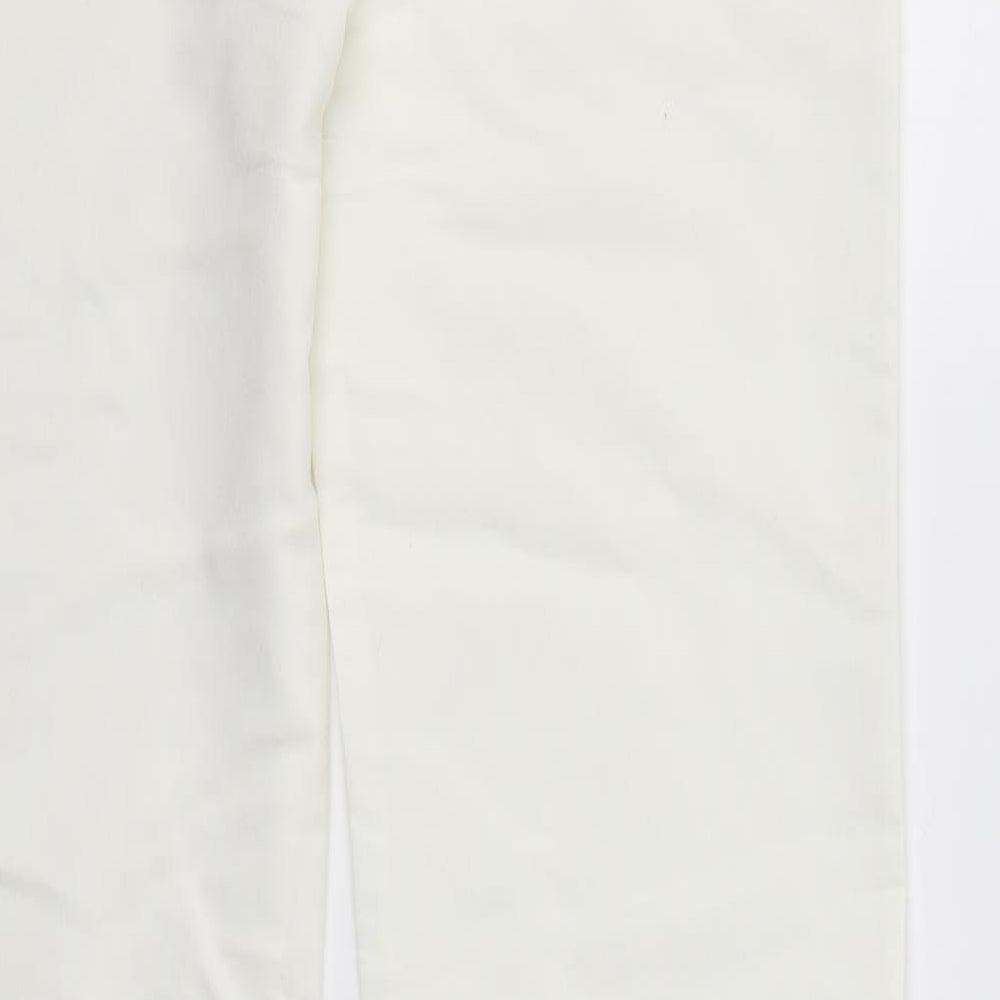 T.M. Collection Womens White   Dress Pants Trousers Size L L30 in
