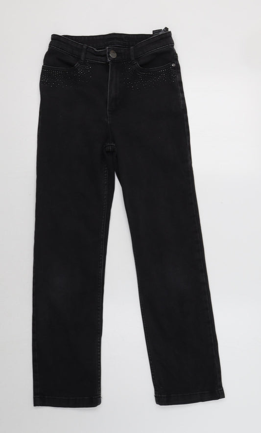 M&S Womens Grey   Skinny Jeans Size 8 L27 in