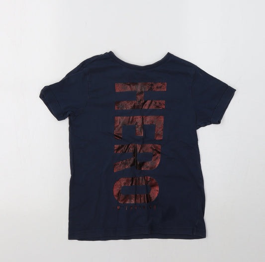 George Boys Blue   Basic T-Shirt Size 6-7 Years  - Hero