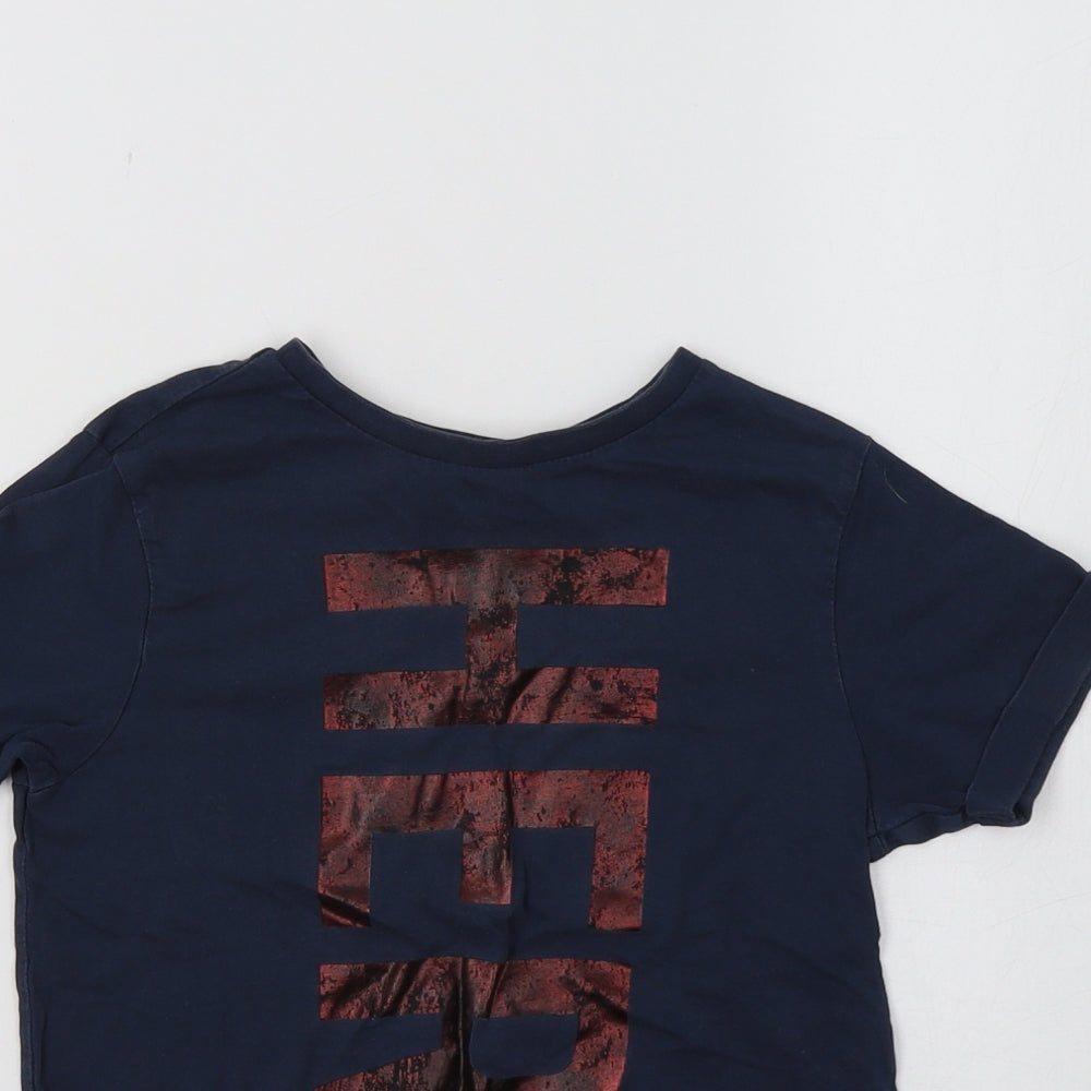 George Boys Blue   Basic T-Shirt Size 6-7 Years  - Hero