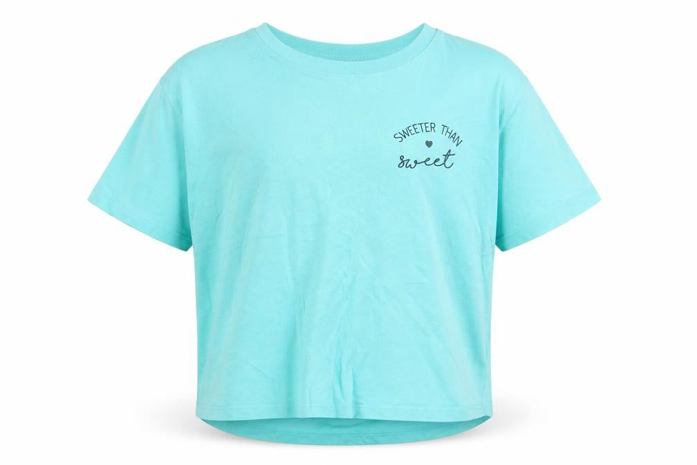 Miss Evie Girls Green Solid   Pyjama Top Size 13-14 Years  - Sweeter Than Sweet