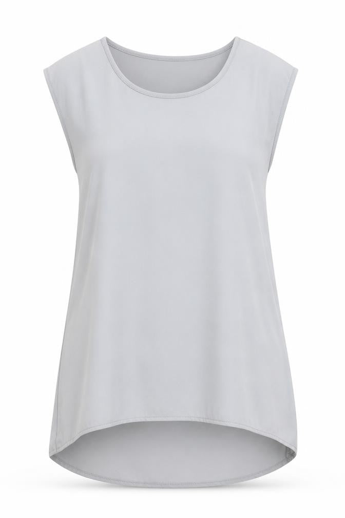H&M Womens Grey   Basic Blouse Size 4