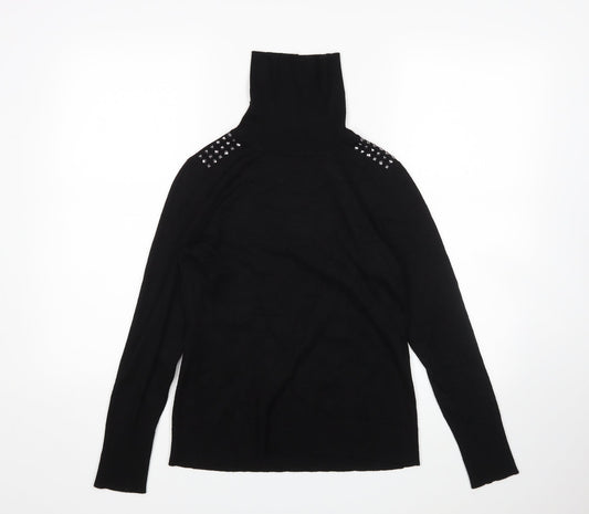 Retrology Womens Black   Pullover Jumper Size S