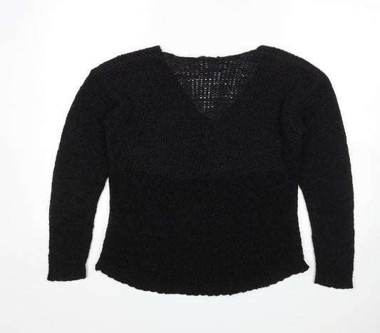 H&M Womens Black   Pullover Jumper Size M
