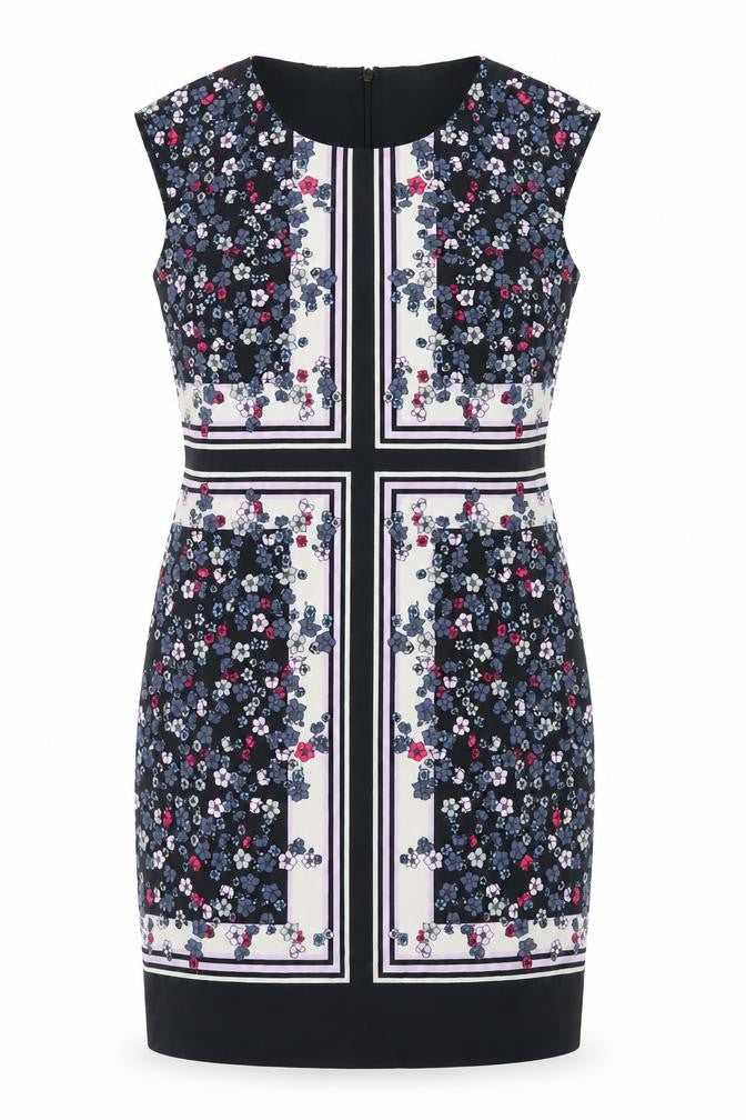 Great Plains Womens Black Floral  Pencil Dress  Size S