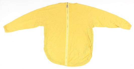 Apricot Womens Gold   Full Zip Jumper Size 14