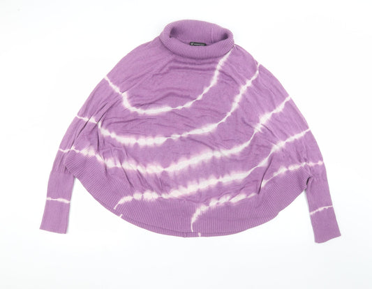 INC International Concepts Womens Purple Striped  Pullover Jumper Size XL
