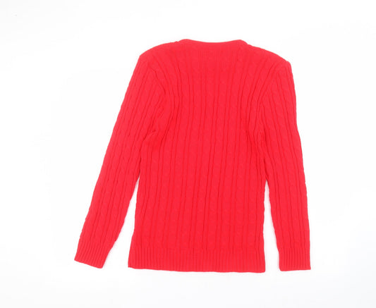 fashion alert Womens Red   Pullover Jumper Size M
