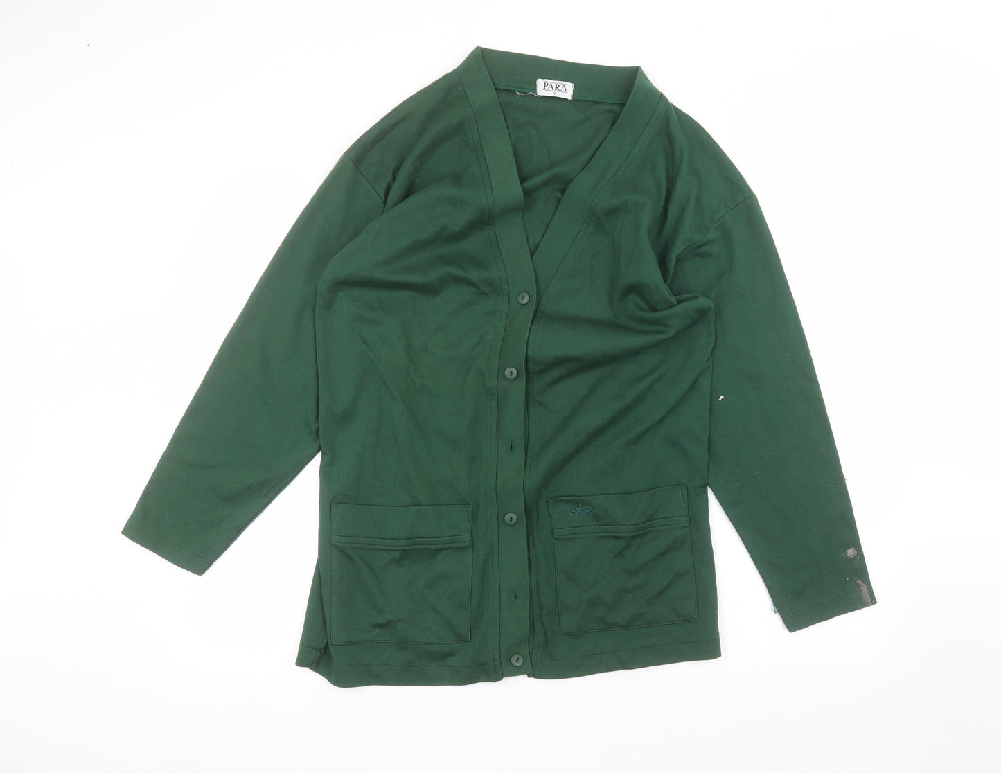 para Womens Green   Cardigan Jumper Size S