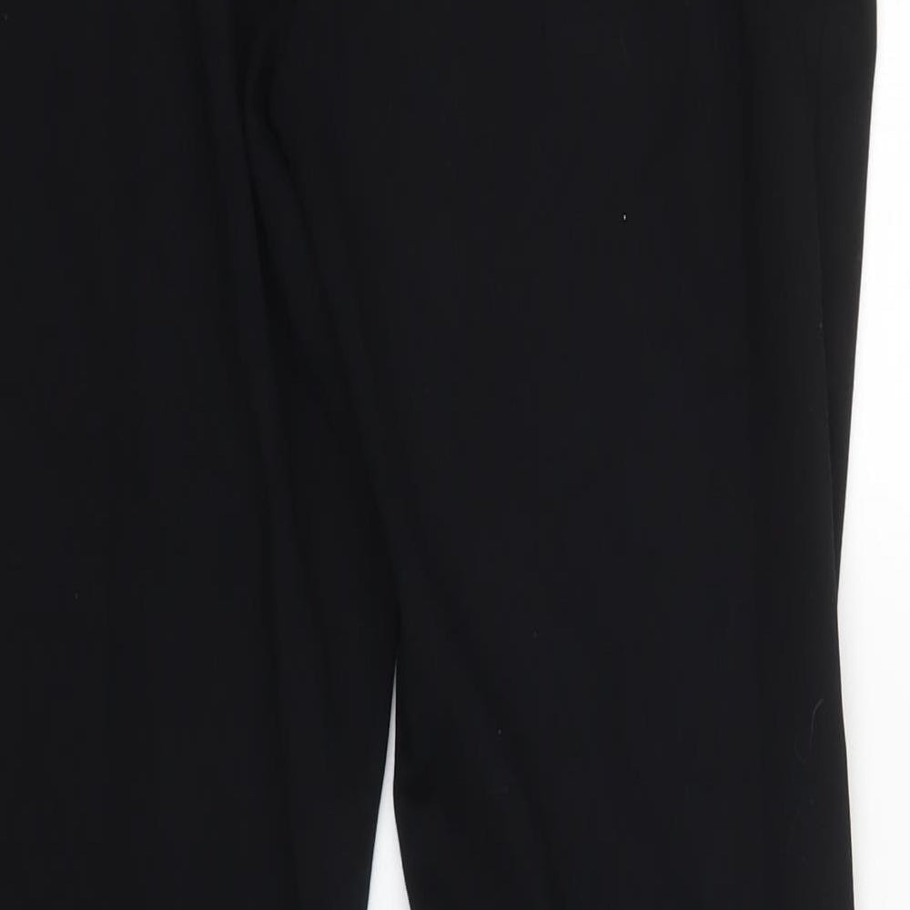M&S Womens Black   Trousers  Size 12 L30 in
