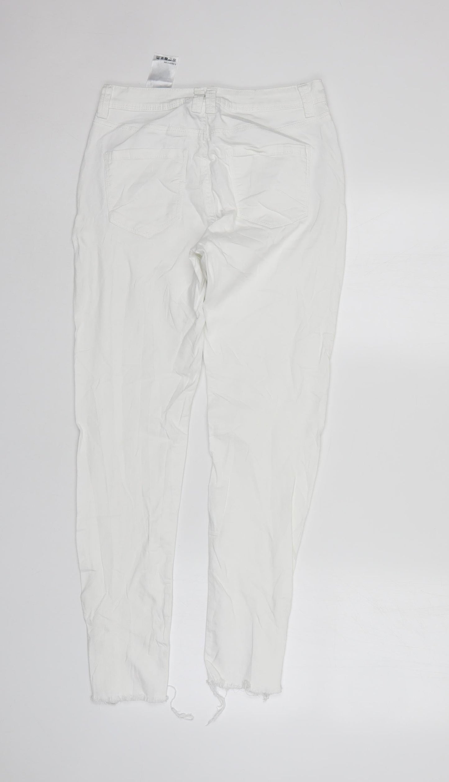 Yessica Womens White   Skinny Jeans Size 6 L28 in