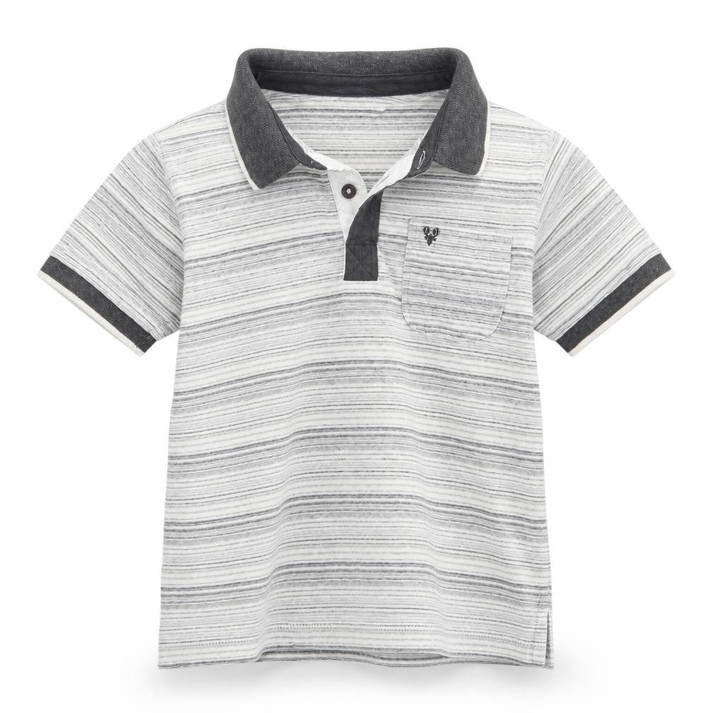 M&Co Boys Grey   Basic Polo Size 9-10 Years