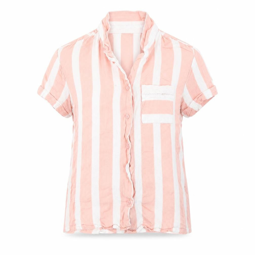 Matalan Womens Pink Striped  Top Pyjama Top Size 10
