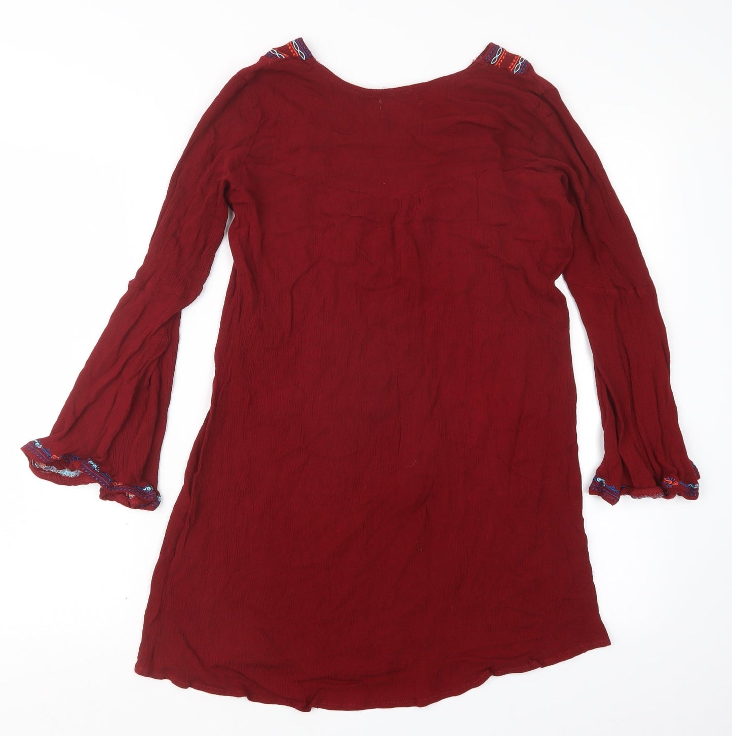 Kiss the Sky Womens Red   Basic Blouse Size XS