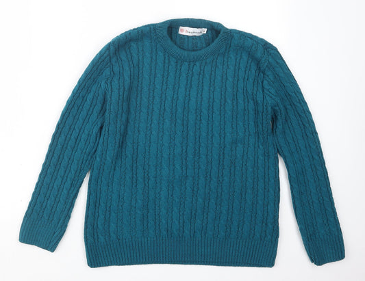 Beaumonde Womens Blue  Knit Pullover Jumper Size M