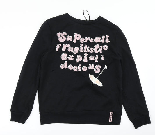 Primark Womens Black   Pullover Sweatshirt Size S  - Mary Poppins