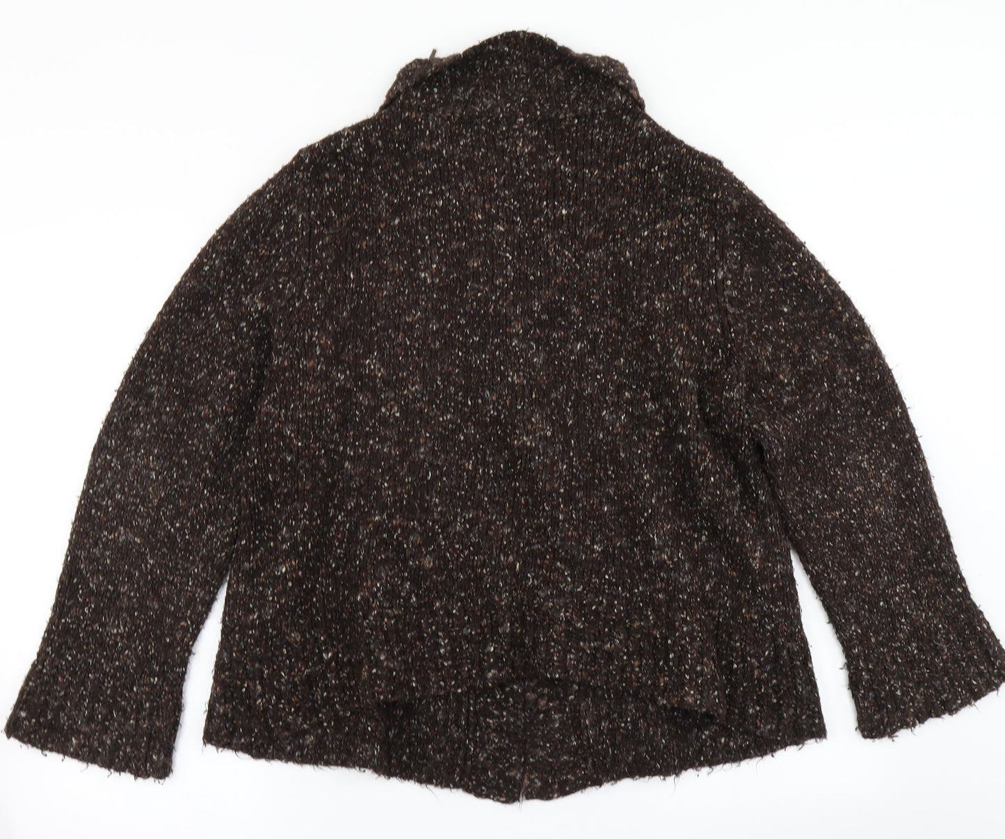 Wallis Womens Brown  Knit Cardigan Jumper Size L