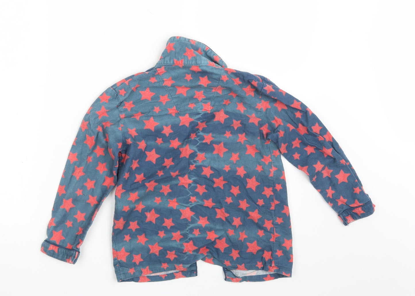 Primark Boys Blue Geometric   Pyjama Top Size 7-8 Years