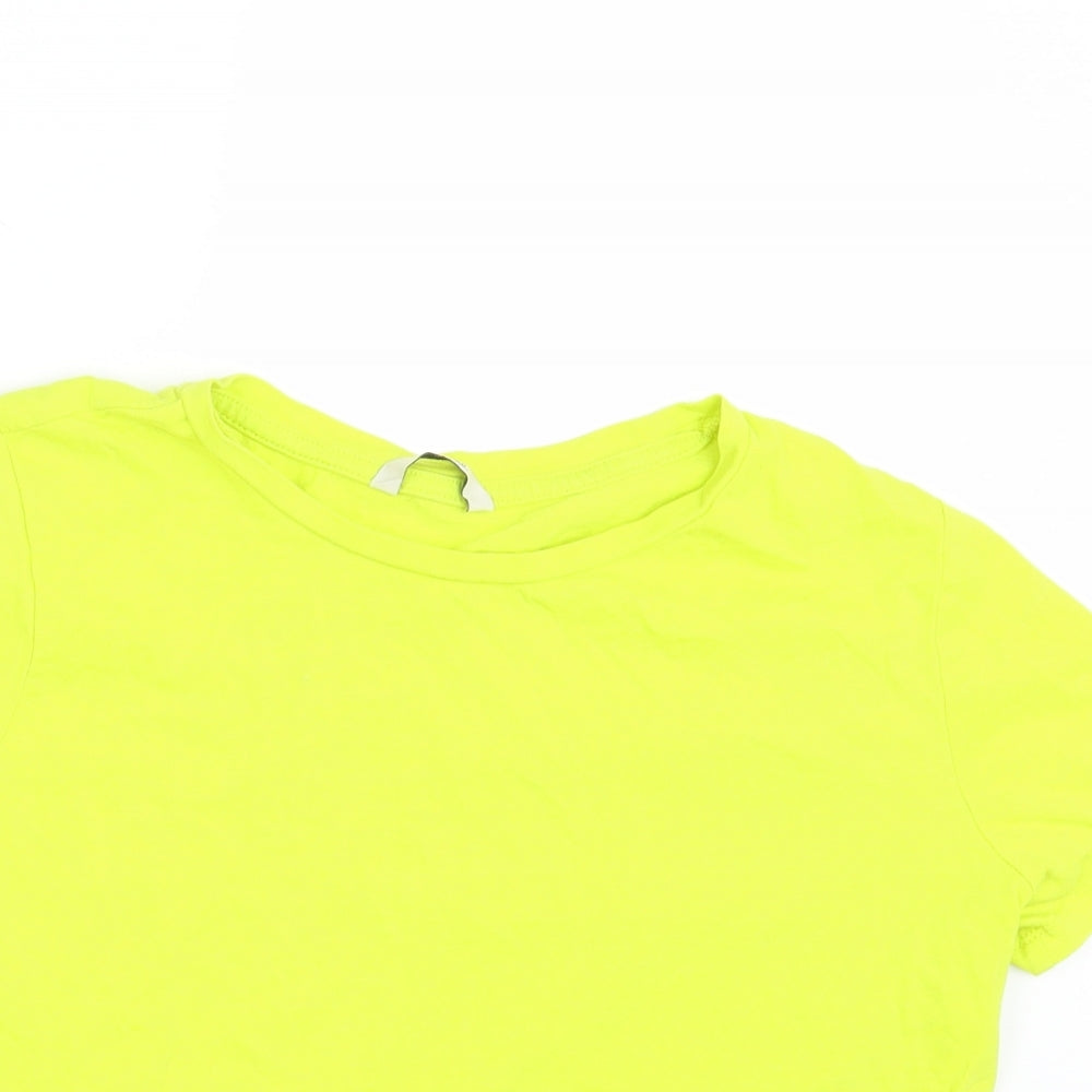 George Girls Yellow   Basic T-Shirt Size 12 Years