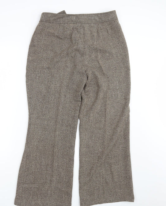 Mia Moda Womens Brown   Dress Pants Trousers Size 14 L28 in