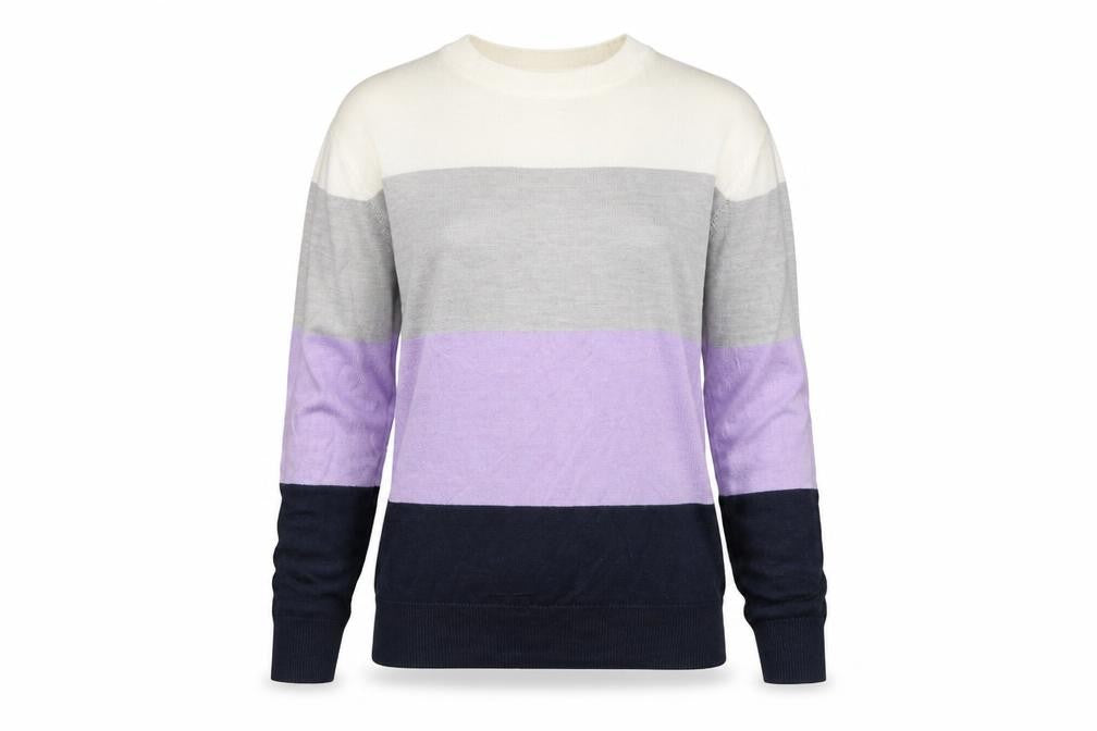 Marks and Spencer Womens Multicoloured Striped  Pullover Jumper Size 6