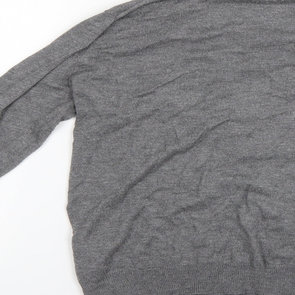 United Colors of Benetton Womens Grey   Cardigan Jumper Size S
