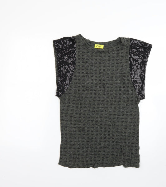max c Womens Green   Basic T-Shirt Size 10