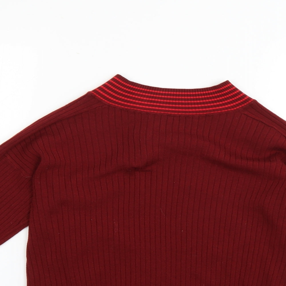 NEXT Womens Red Striped  Pullover Jumper Size 12