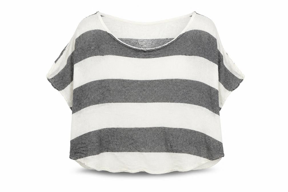 ASOS Womens Multicoloured Striped  Basic T-Shirt Size 6